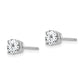 Round Cubic Zirconia Post Earrings - WBC