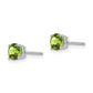 Round Peridot Post Earrings - WBC