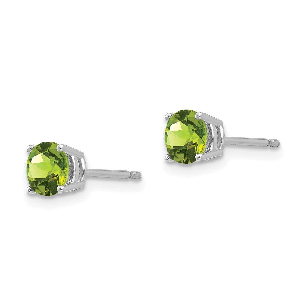 Round Peridot Post Earrings - WBC