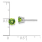 Round Peridot Post Earrings - WBC