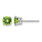 Round Peridot Post Earrings - WBC