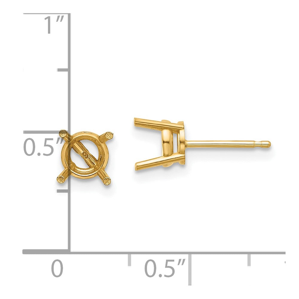 Round Post Earring Mountings - WBC