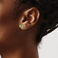 Round Peridot Post Earrings - WBC