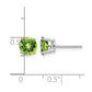 Round Peridot Post Earrings - WBC