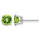 Round Peridot Post Earrings - WBC