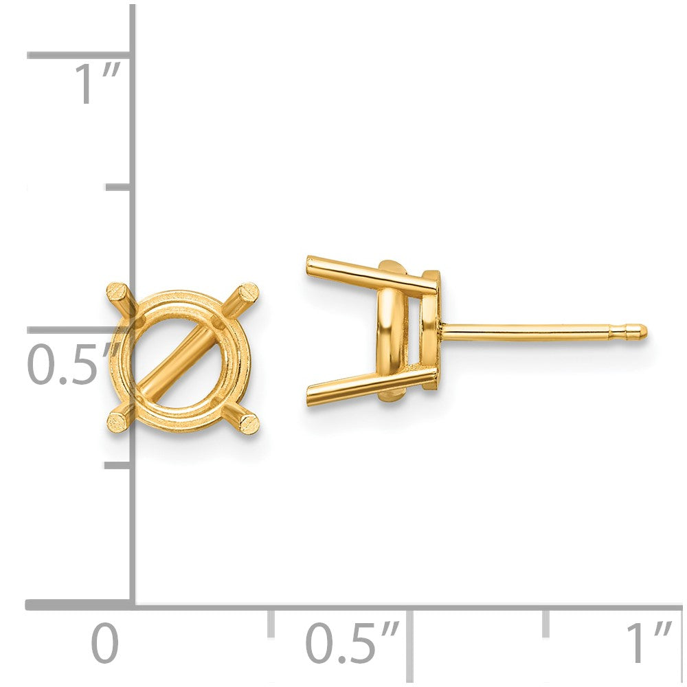 Round Post Earring Mountings - WBC