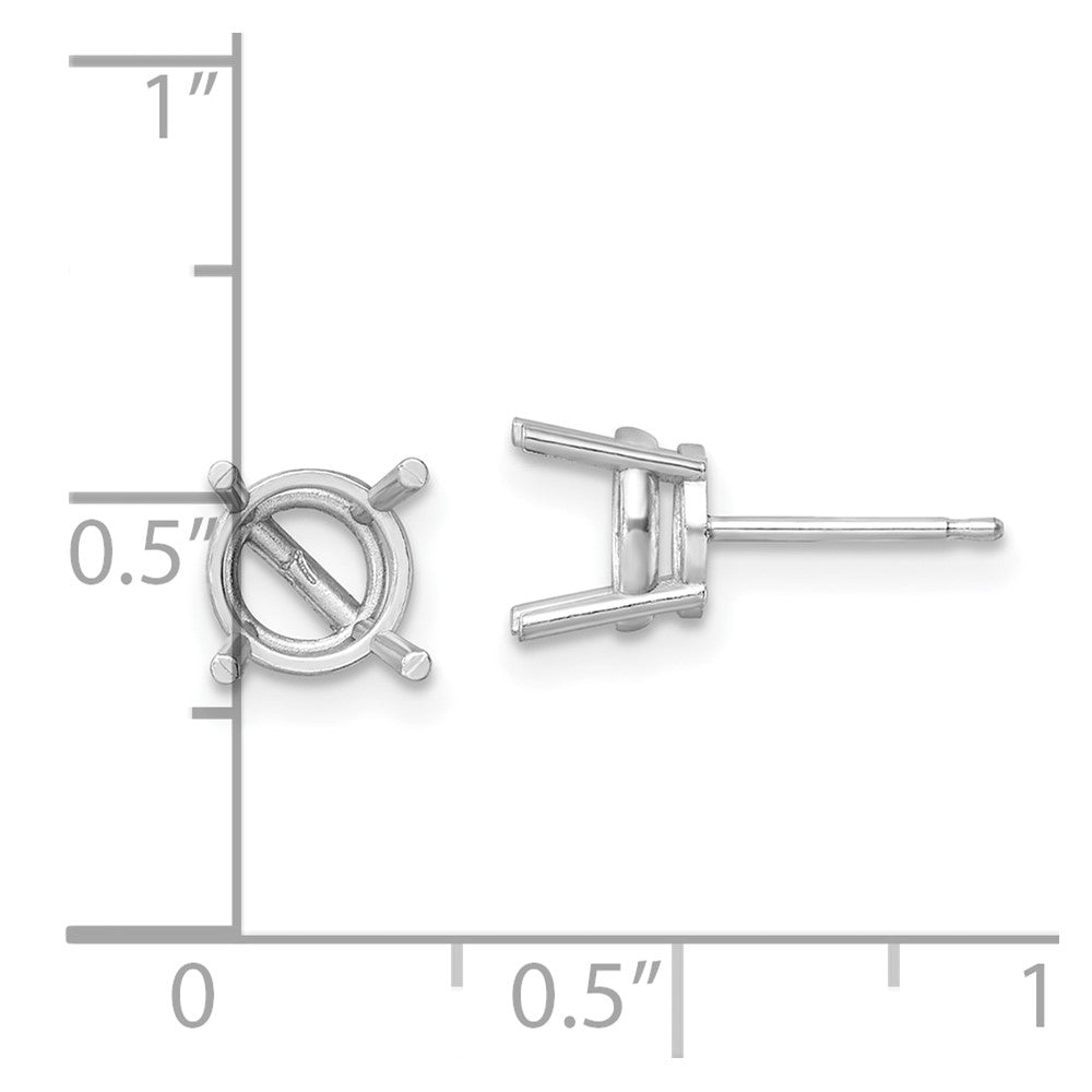 Round Post Earring Mountings - WBC