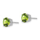 Round Peridot Post Earrings - WBC