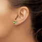 Round Peridot Post Earrings - WBC