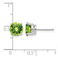 Round Peridot Post Earrings - WBC