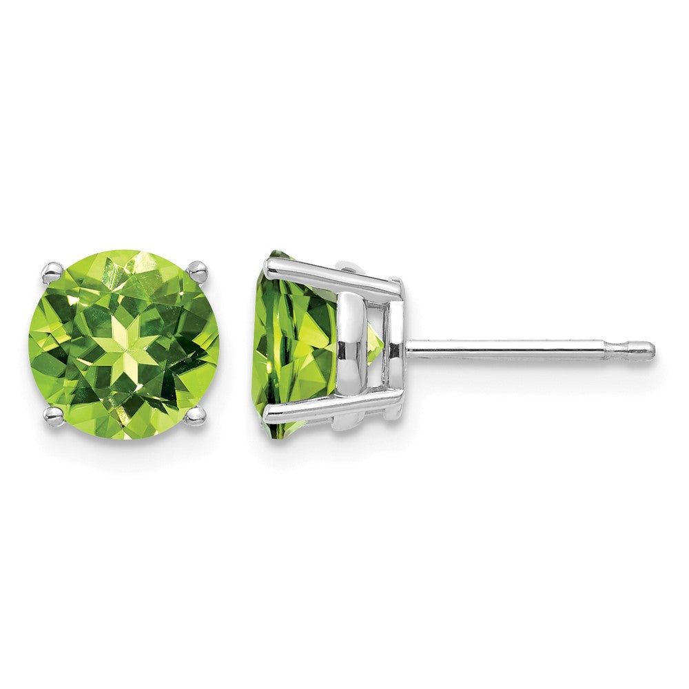 Round Peridot Post Earrings - WBC