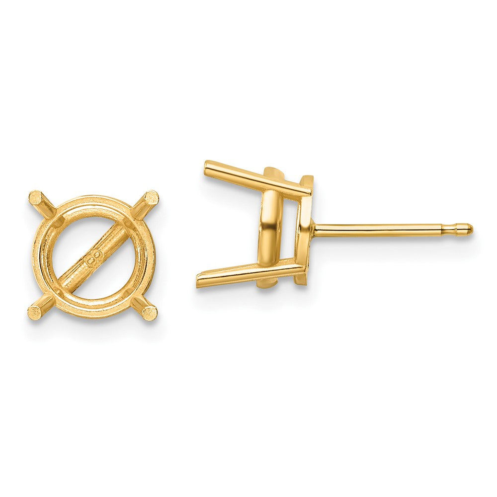 Round Post Earring Mountings - WBC