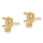 6x4 Oval and Diamond Post Earring Mountings - WBC