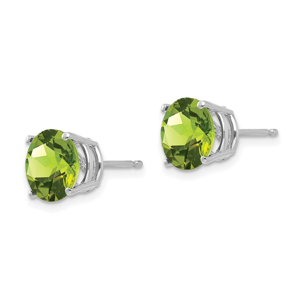 Round Peridot Post Earrings - WBC