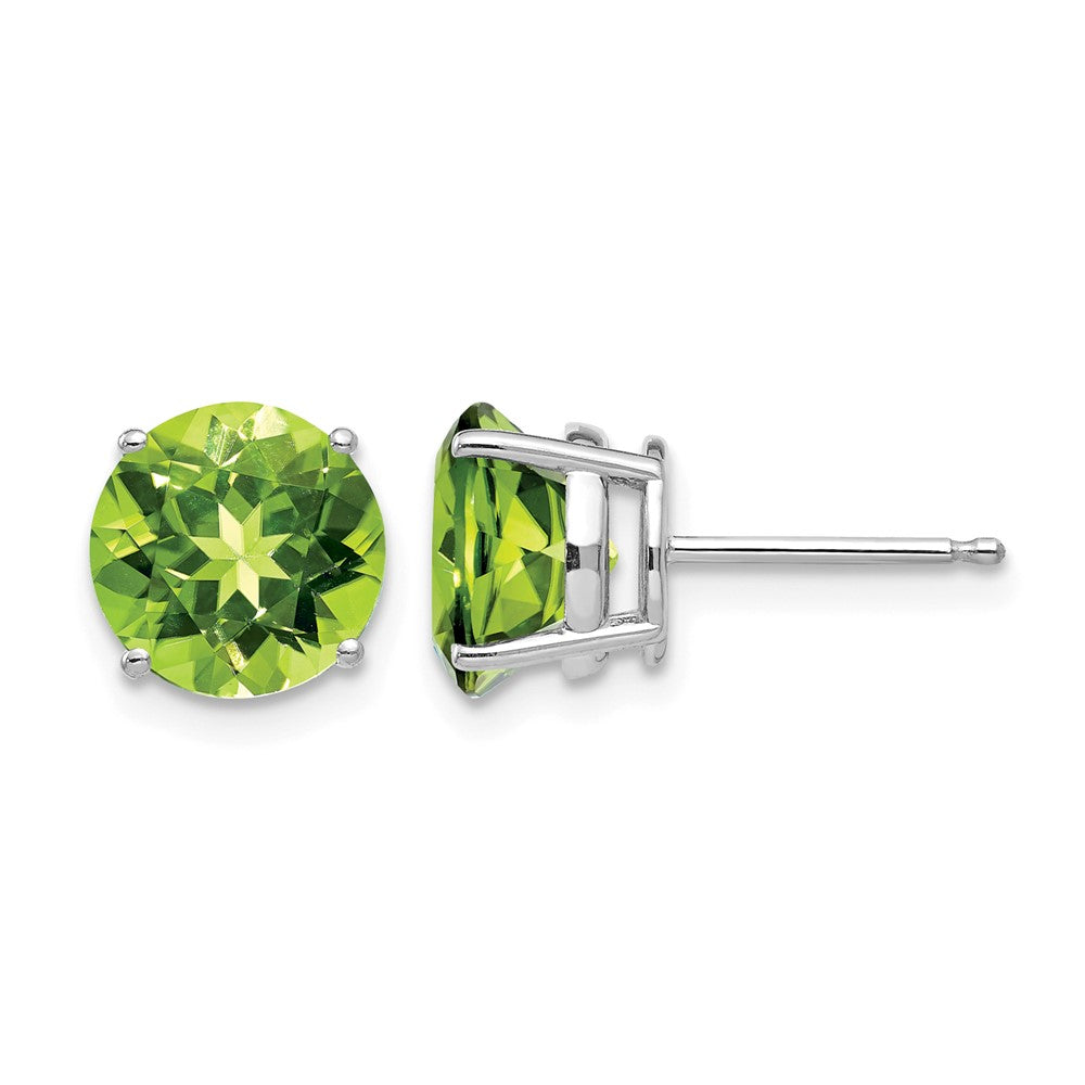 Round Peridot Post Earrings - WBC