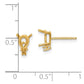 Pear and Diamond Post Earring Mountings - WBC