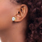 Round Cubic Zirconia Post Earrings - WBC