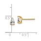 Pear Cubic Zirconia Post Earrings - WBC