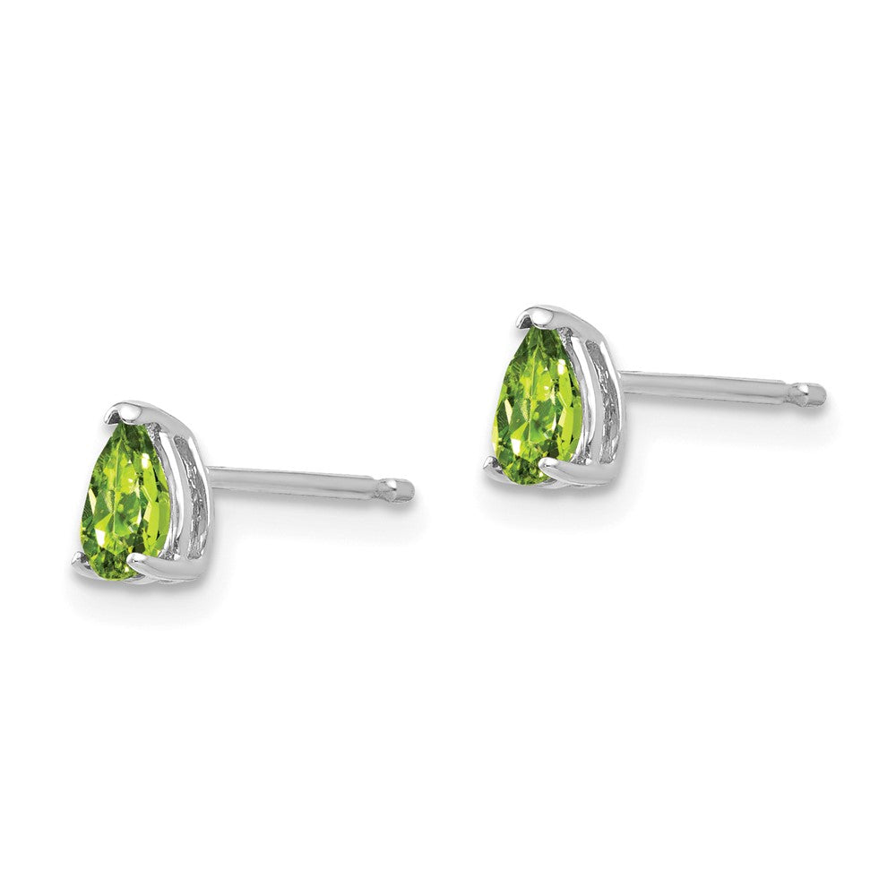 Pear Peridot Post Earrings - WBC