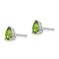 Pear Peridot Post Earrings - WBC