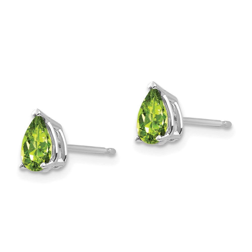 Pear Peridot Post Earrings - WBC