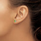 Pear Peridot Post Earrings - WBC