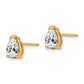 Pear Cubic Zirconia Post Earrings - WBC