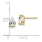 Pear Cubic Zirconia Post Earrings - WBC