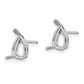 Pear Post Earring Mountings - WBC
