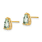 Pear Green Quartz Post Earrings - WBC