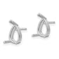 Pear Post Earring Mountings - WBC
