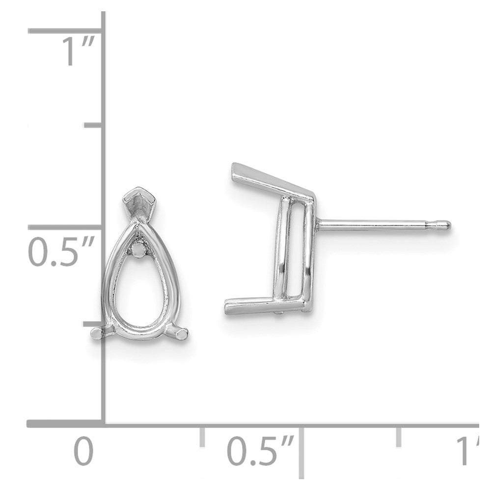 Pear Post Earring Mountings - WBC