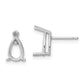 Pear Post Earring Mountings - WBC