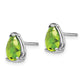 Pear Peridot Post Earrings - WBC