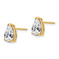 Pear Cubic Zirconia Post Earrings - WBC