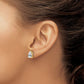 Pear Cubic Zirconia Post Earrings - WBC