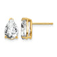 Pear Cubic Zirconia Post Earrings - WBC