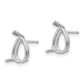 Pear Post Earring Mountings - WBC
