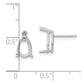 Pear Post Earring Mountings - WBC
