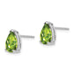 Pear Peridot Post Earrings - WBC