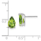 Pear Peridot Post Earrings - WBC