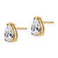Pear Cubic Zirconia Post Earrings - WBC