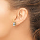 Pear Cubic Zirconia Post Earrings - WBC