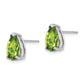Pear Peridot Post Earrings - WBC