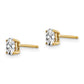 Oval Cubic Zirconia Post Earrings - WBC