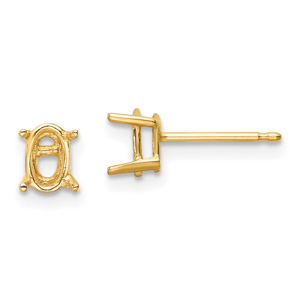 Oval Post Earring Mountings - WBC