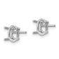 Oval Post Earring Mountings - WBC
