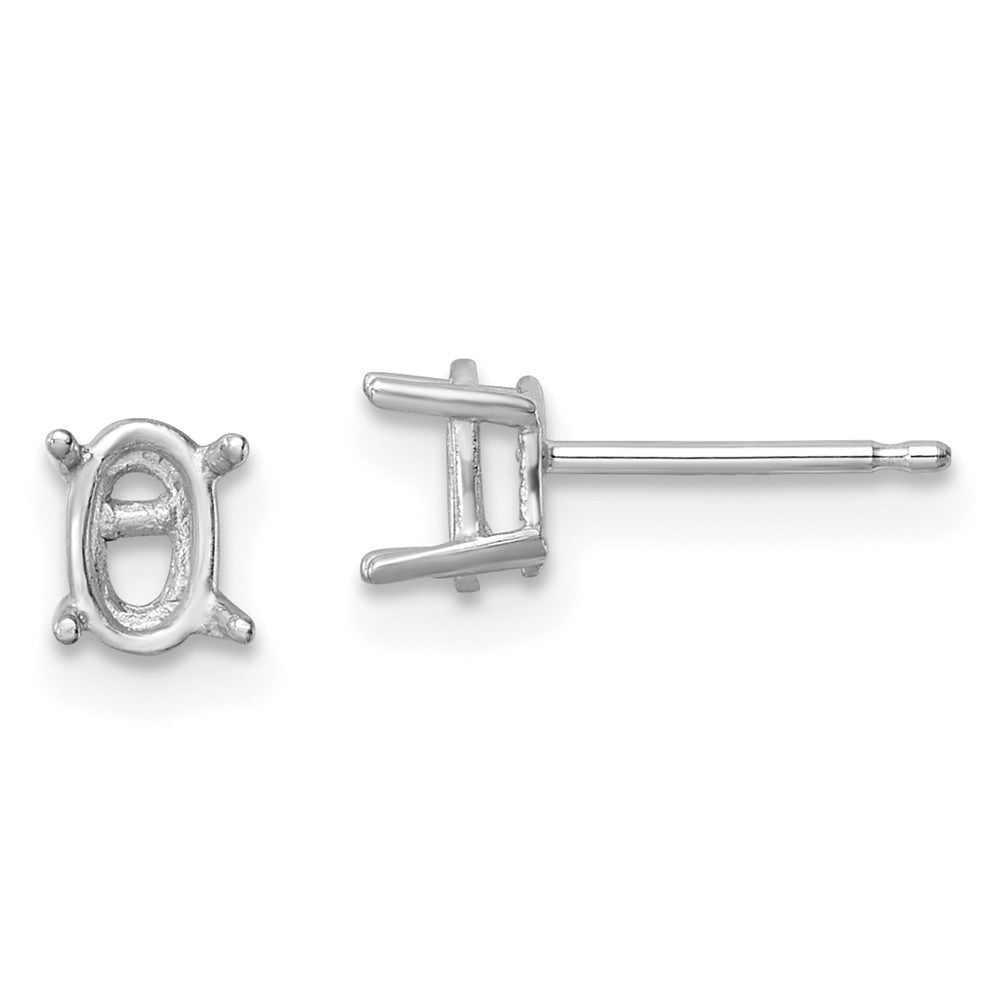 Oval Post Earring Mountings - WBC