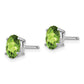 Oval Peridot Post Earrings - WBC