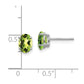 Oval Peridot Post Earrings - WBC